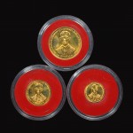 ชุดเหรียญในหลวงรัชกาลที่9 เนื้อทองคำ สิริราชสมบัติครบ 50 ปี กาญจนาภิเษก พ.ศ. 2539 